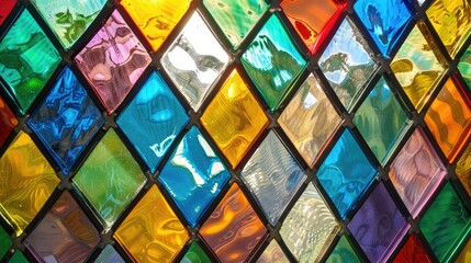 Aufkleber - colorful glass mosaic background, close up of colorful mosaic tiles.