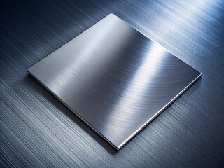 Poster - Abstract Textures of Grey Metal Sheet and Shiny Stainless Steel Plate Showcasing Aluminum, Chrome, and Iron Surfaces with Smooth Silver Finish for Conceptual Photography