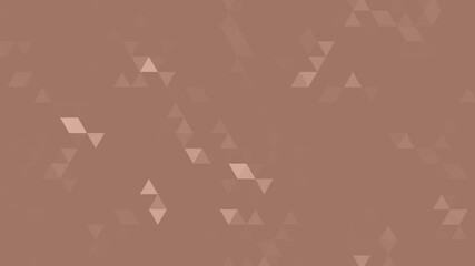 Poster - Mocha brown triangle mosaic trendy abstract geometric background animation