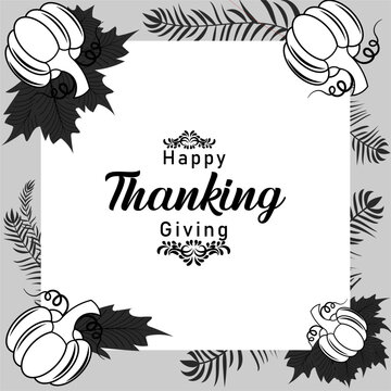 Thanksgiving Day Greeting card illustration for holidays.