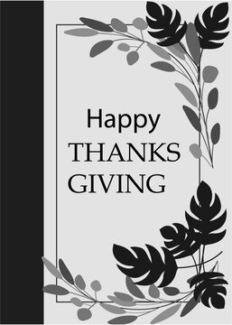 Thanksgiving Day Greeting card illustration for holidays.