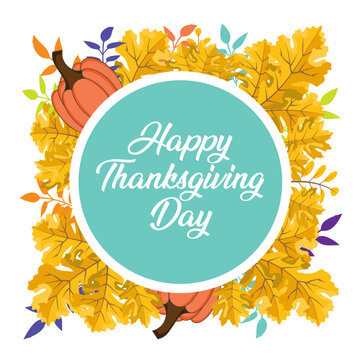 Thanksgiving Day Greeting card illustration for holidays.