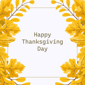 Thanksgiving Day Greeting card illustration for holidays.