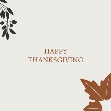 Thanksgiving Day Greeting card illustration for holidays.