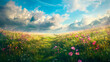 © Erik - picture blooming meadow nature. Selective focus.