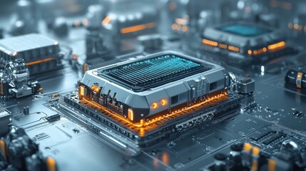 Leinwandbilder - Examining the functionality of an ev battery cooling plate in a standardized test environment for advanced electric vehicle technology insights