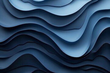 Poster - The dark blue abstract background overlaps with the copy space. Generative Ai