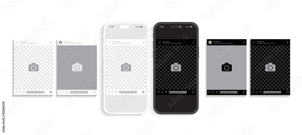 Editable Phone Frame Editable Social Media Carousel Post, Feed, and Photo Frame Template ...
