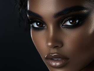 Wall Mural - Beauty portrait with ombré eyeshadow