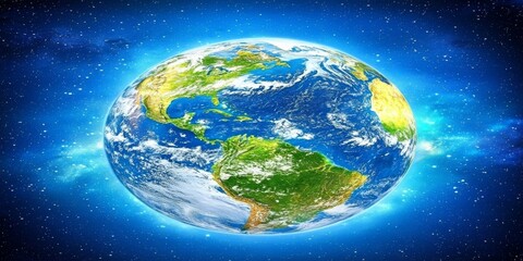 Wall Mural - stunning earth night view global network illuminated continents high resolution satellite image