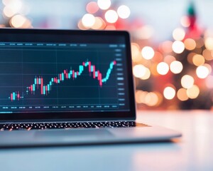 Leinwandbilder - Neon-Accented Cryptocurrency Trading Workspace with Live Graphs