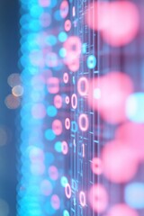 Aufkleber - Digital Cryptocurrency Data Streams on a Modern Trading Floor