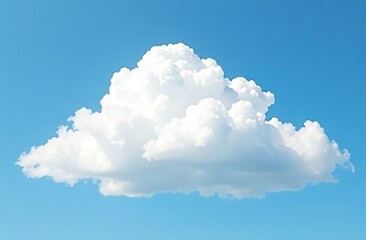 Wall Mural - white cloud isolated on blue background. clipping path included