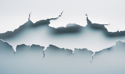 Poster - Torn wall surface revealing underlying texture, cracks, and layers