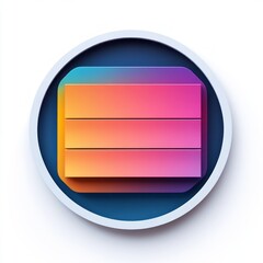 Wall Mural - Colorful Gradient Geometric Icon Design