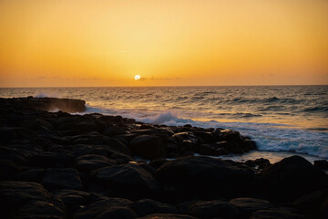 Wall Mural - sunset on the beach