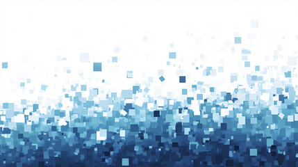 Aufkleber - A pixelated horizontal rectangle shape in pale blue, offering a clean and minimalist design.

