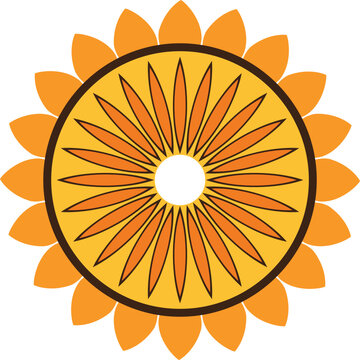 Isolated Ornamental Mandala White Background