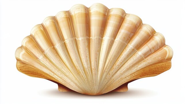 A seashell-shaped text box with sandy details.