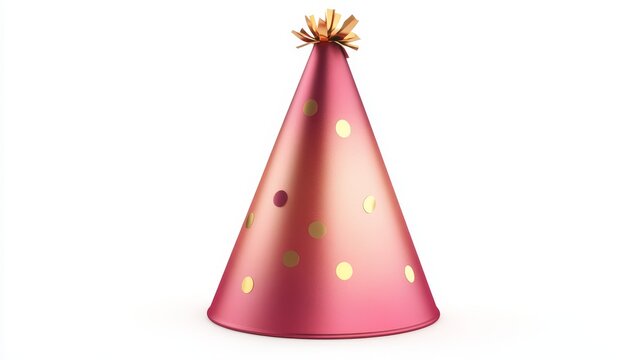 A cone-shaped text box with confetti details.