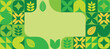 © さとる五条 - Abstract Green Palette Leaf Vector Pattern Design