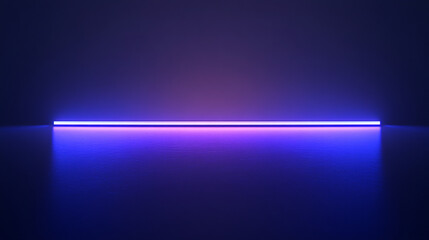 Poster - A soft glowing blue light emanates across a minimalistic design with a simple gradient background, exuding calmness.

