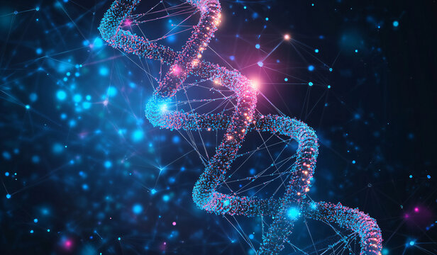 An abstract circular DNA vector background featuring vibrant and colorful elements, symbolizing innovation and life sciences.

