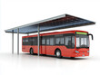 © zphoto83 - Modern bus station with solar panel roof showcasing sustainable public transport solutions