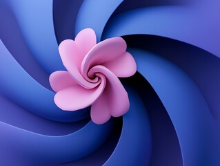 Poster - A vibrant, swirling spiral pattern that looks like an abstract design full of color.