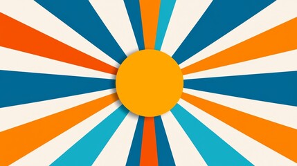 Poster - A dynamic splash of colors spreading out from a focal point, exuding energy.