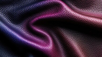 Poster - Gradient leather texture with a rich color transition, creating a luxurious and textured background for a contemporary feel