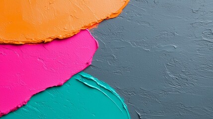 Poster - A lively abstract gradient merging warm and cool hues.