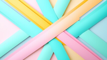 Poster - A lively geometric design with vibrant rays emanating from a central point.