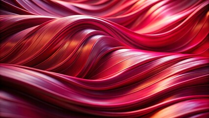 Poster - Elegant Abstract Background with Smooth Red and Pink Lines for Stylish Design Projects and Wallpaper