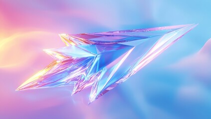 Poster - A 3D abstract rendering featuring a polygonal shape, ideal for modern futuristic backgrounds in posters, covers, branding, banners, and placards.
