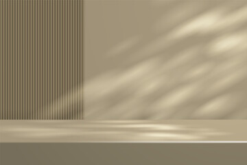 Wall Mural - empty studio base and light and shadow backgound. product display free vector.