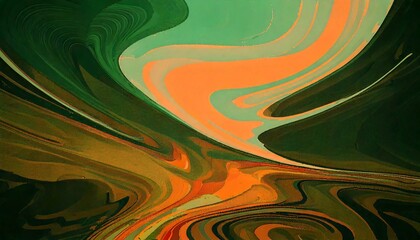 Canvas Print - abstract background with colorful vibrant watercolor waves art design