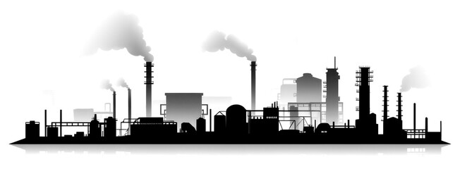 Canvas Print - png silhouette oostergasfabriek architecture silhouette pollution.