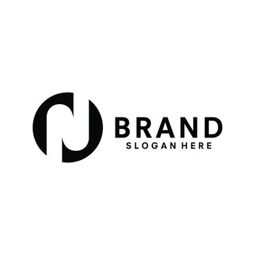 Letter N logo template vector illustration