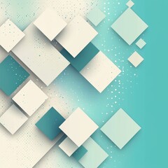 Poster - Contemporary backdrop featuring an abstract design of squares.