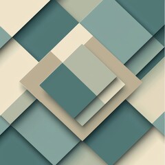 Poster - Modern setting with an illustration of abstract squares.