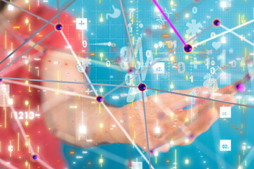 Aufkleber - digital medical futuristic interface 3D rendering - 3d