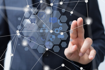 Poster - 2d rendering Cloud computing, Cloud Computing Concept