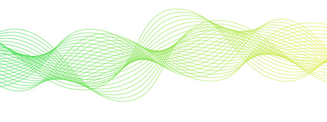 Poster - Abstract colorful Blue glowing frequency sound wave with curved lines. Curved wavy lines tech futuristic motion. Geometric technology and frequency gradient lines. Dynamic gradient flowing wave