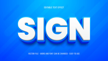 Poster - simple text effect, 3d editable text style effect