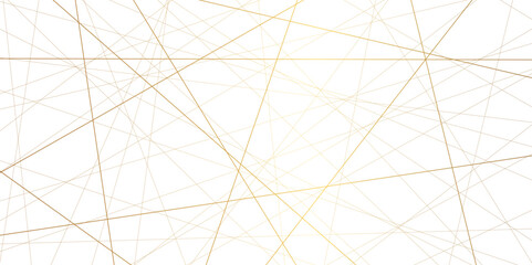 Fototapete - modern minimal golden random line background with stoke. abstract futuristic architecture concept di