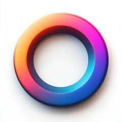 Wall Mural - Colorful Gradient Circle Graphic Design