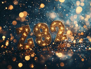 Poster - A sparkling display featuring the letters 