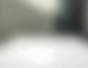 Poster - A white table top is selectively focused while its surrounding blurred abstract background adds visual interest to the image._00001_