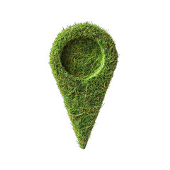 Poster - Nature's Mark. Grass Location Pin